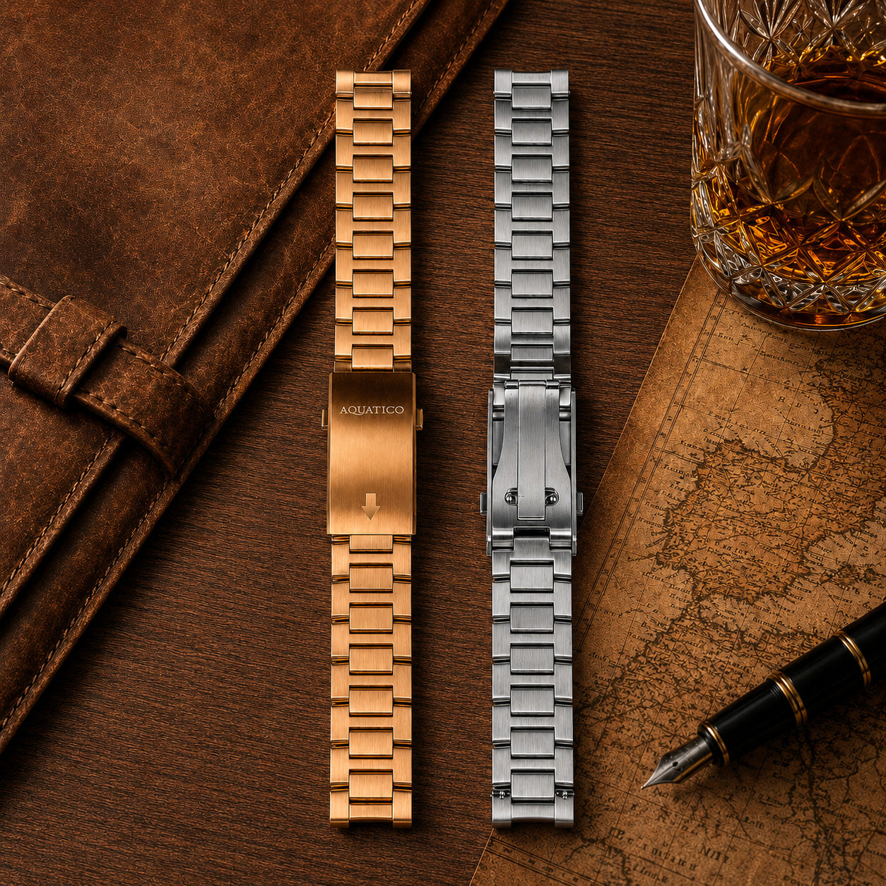 Bronze Watch Bracelet