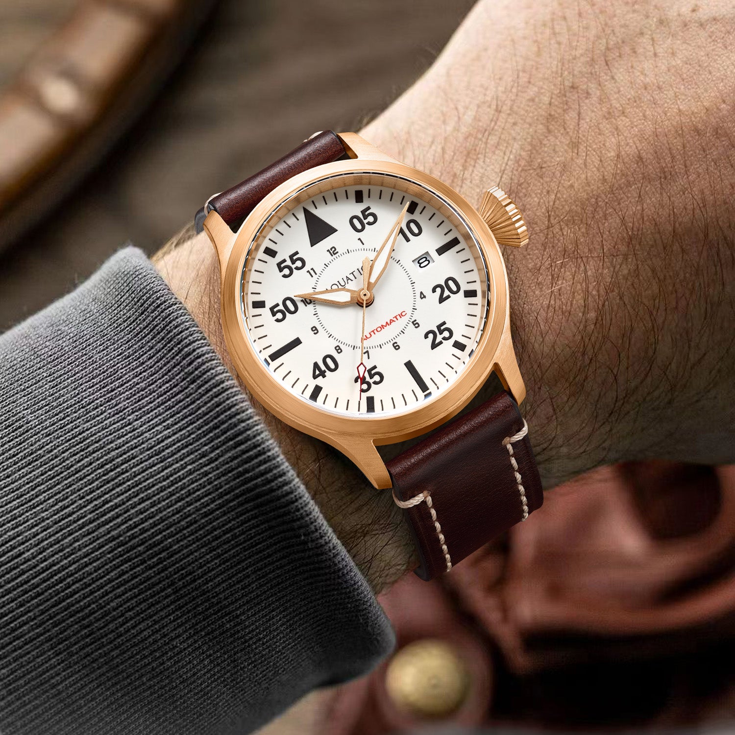 Bronze Horizon Hawk Automatic Watch