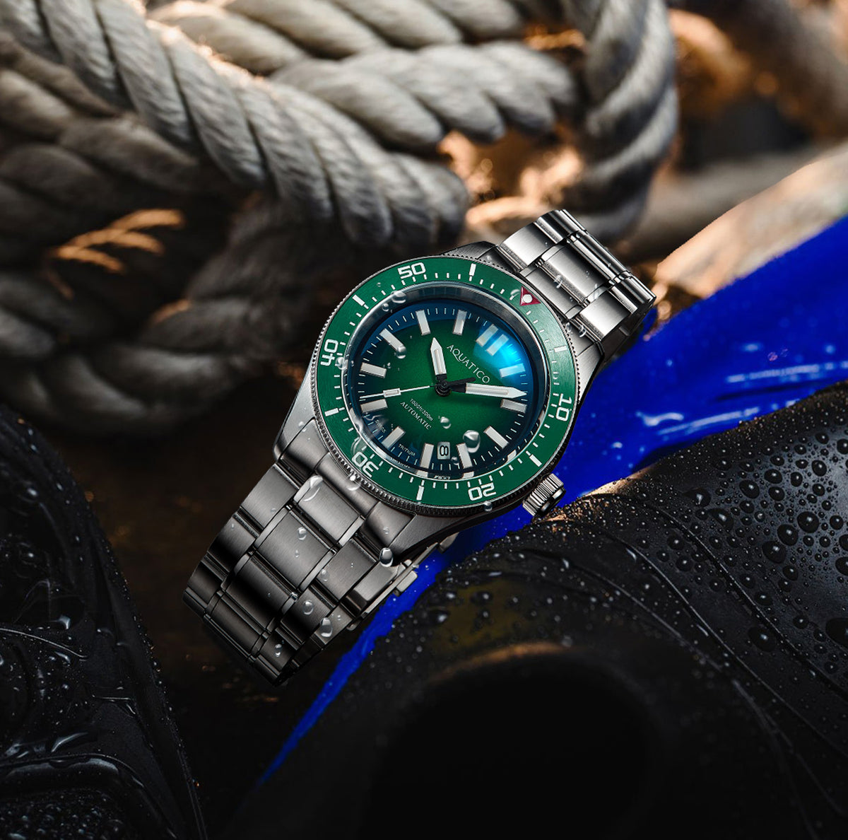green dial Tritium T100 Automatic Watch