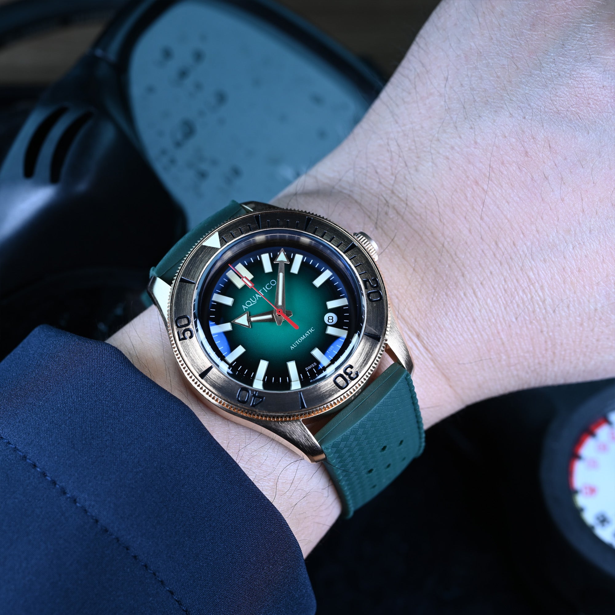 Best Bronze Tritium Watch Green Dial
