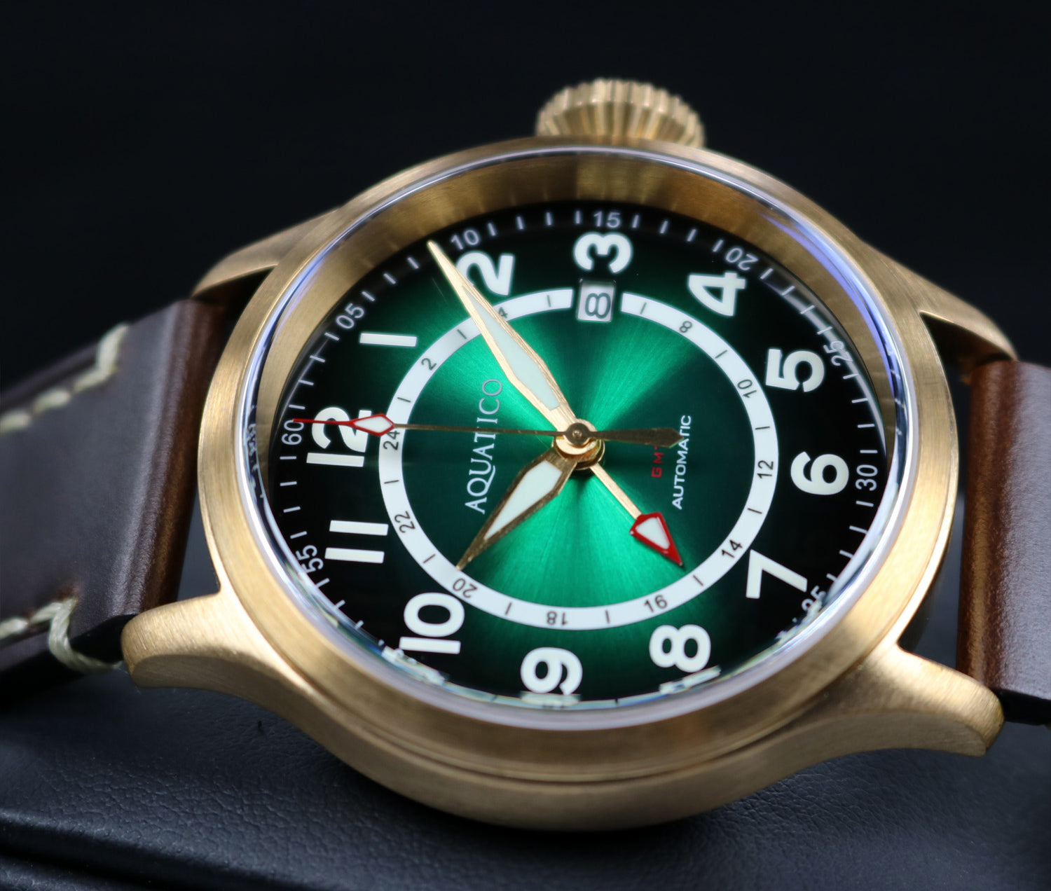 Gradient Green Dial Watch for Sale