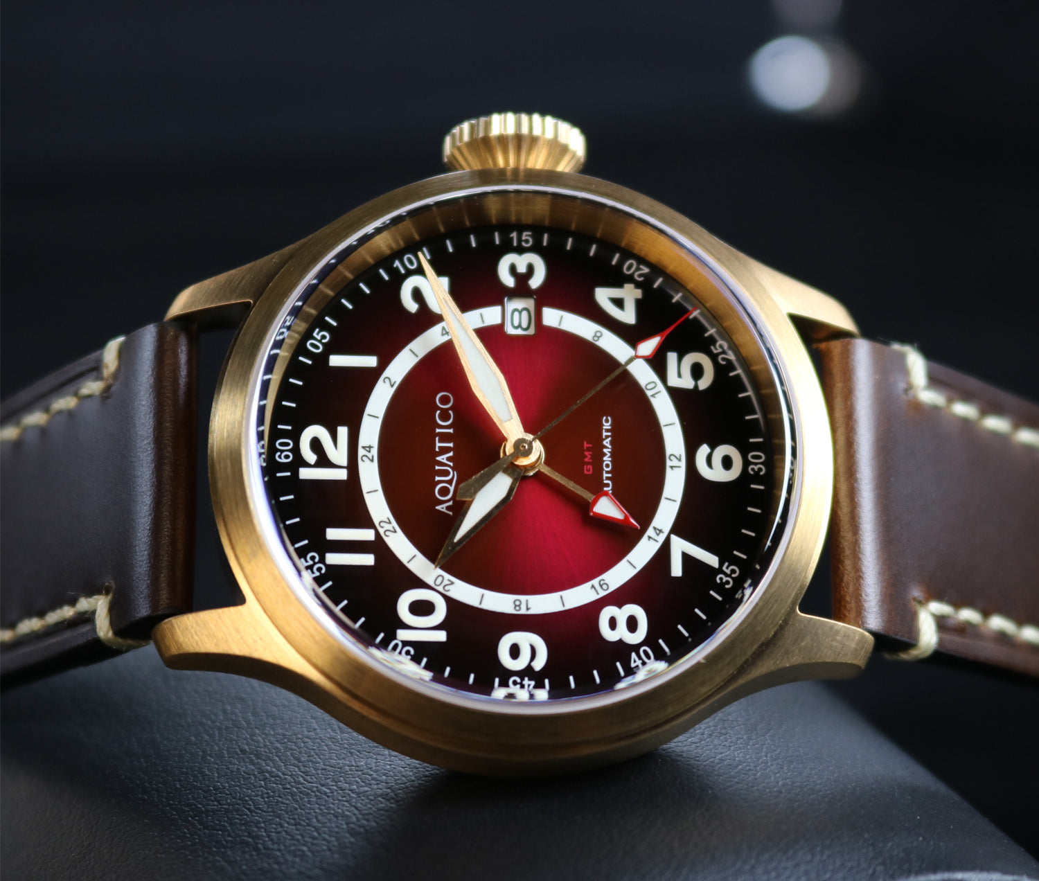Burgundy Dial watch for sale