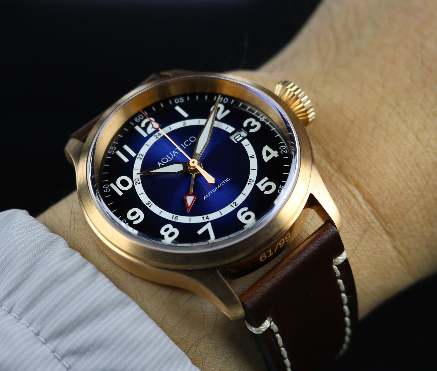 Gradient Blue Dial Watch for sale