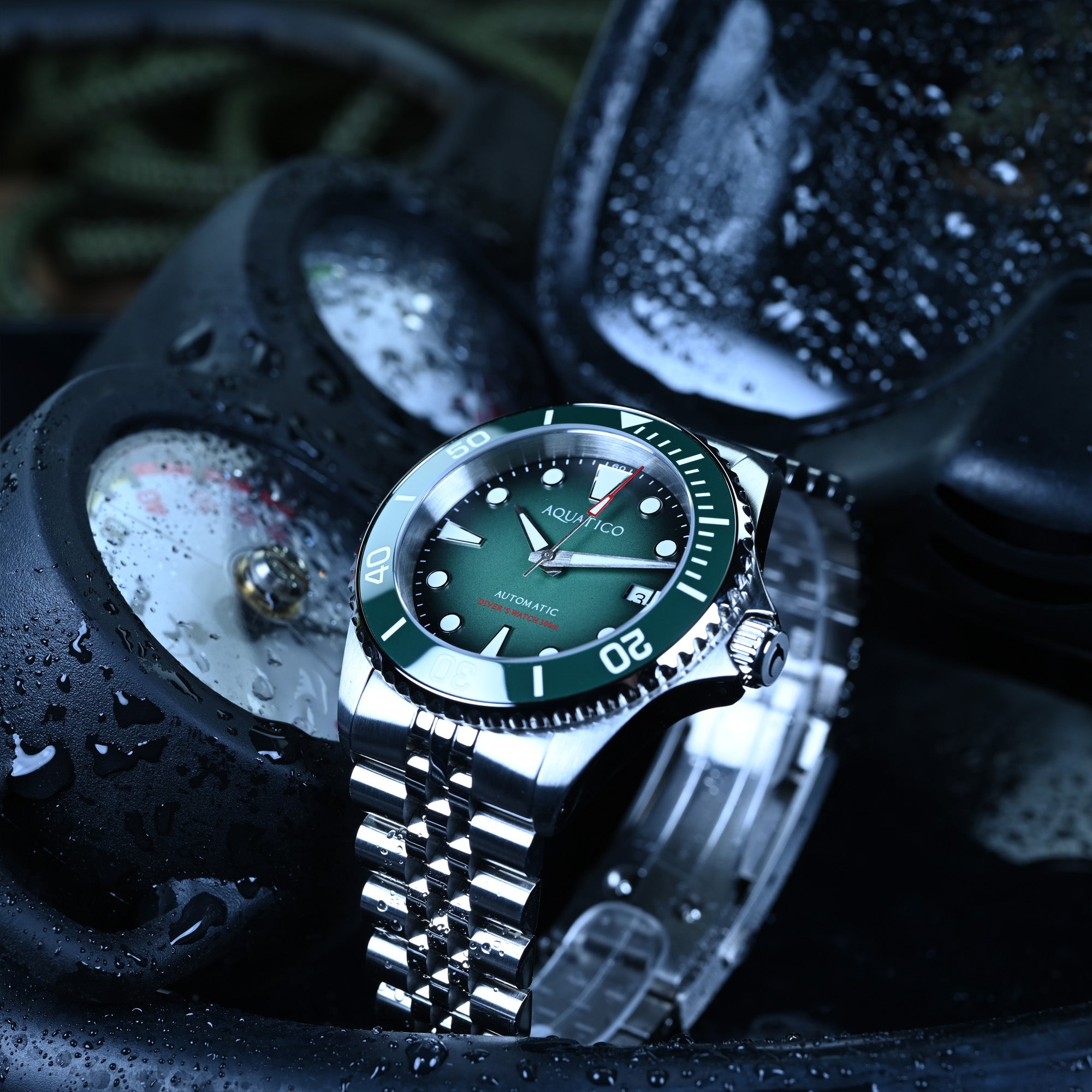 everyday green dive watch