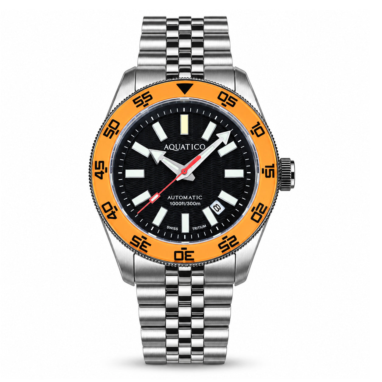 Best 42mm orange bezel Tritium Watch for Sale | Rugged Dive Watch