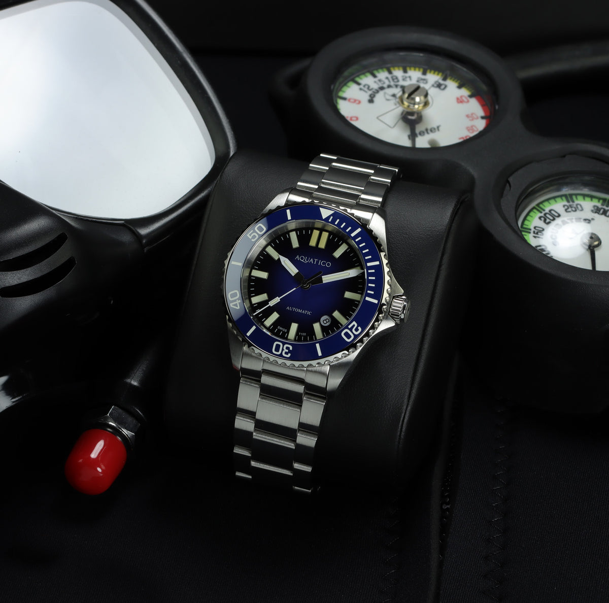 Men's Tritium Watch with Blue Dial