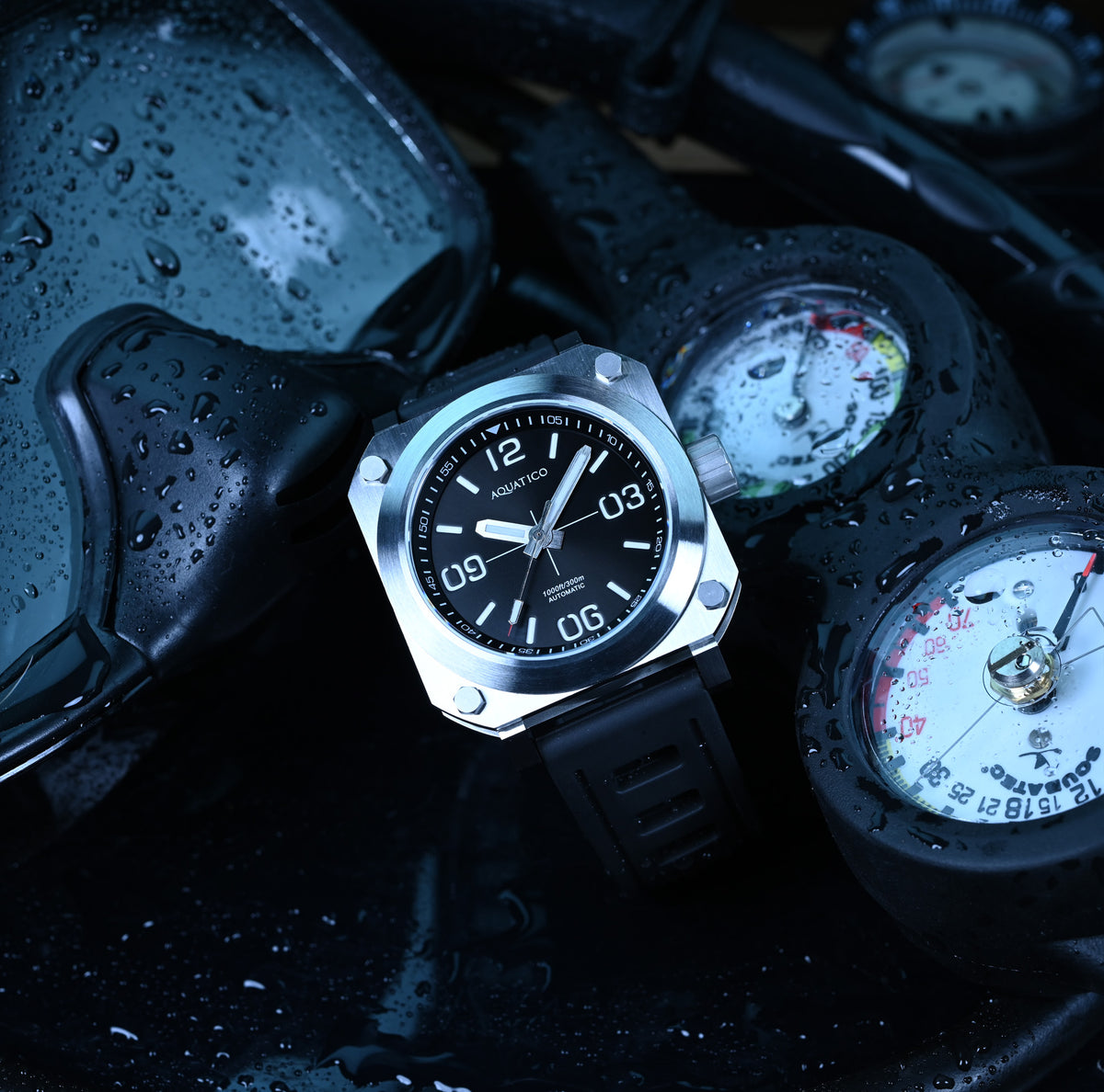 stainless steel square watch men