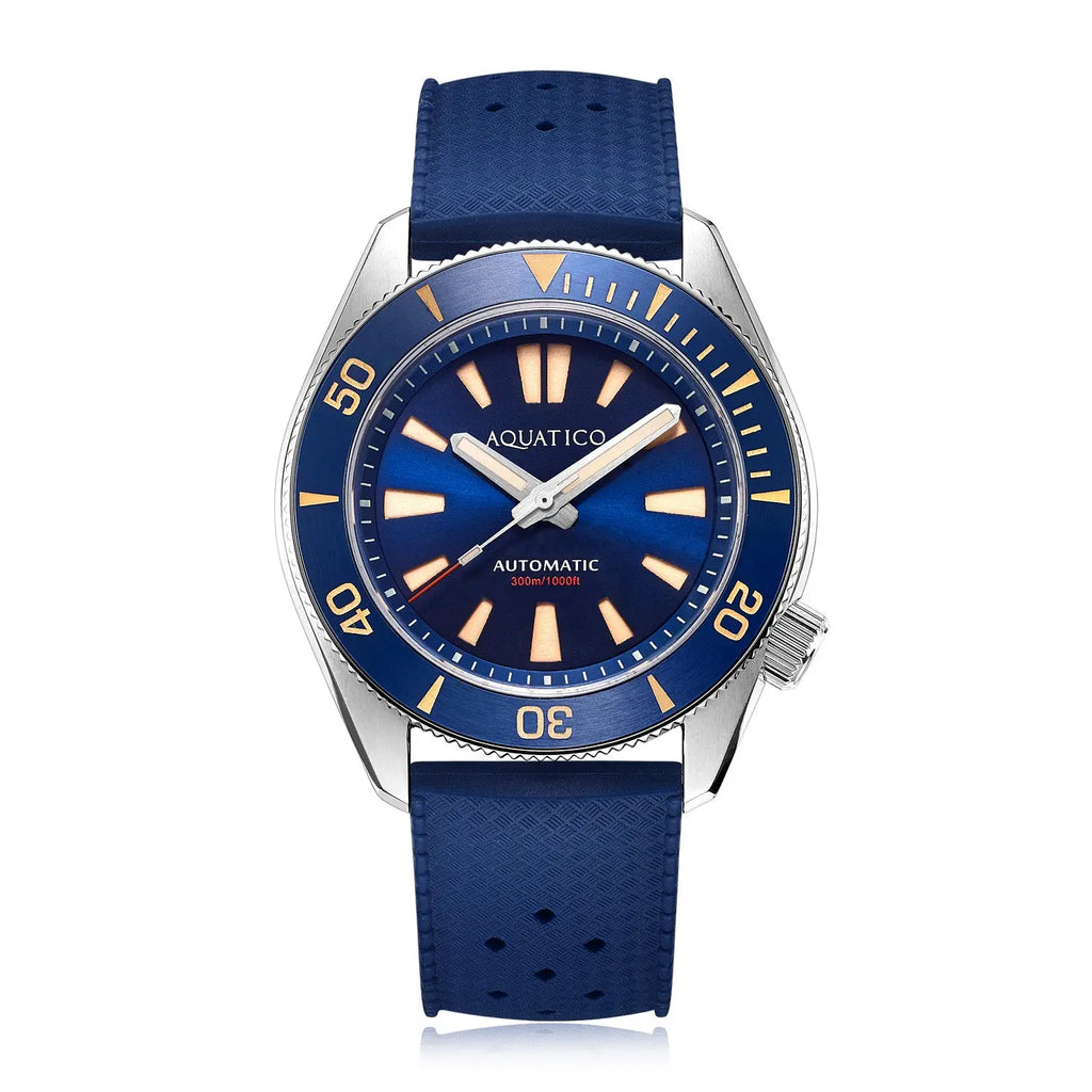 Aquatico Poseidon Blue Dial Blue Ceramic Bezel Watch (NH35) aquaticowatchshop