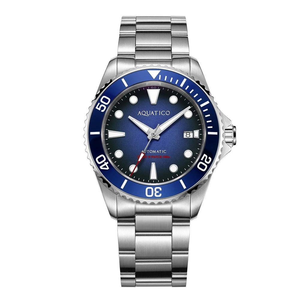 Blue stainless watch 