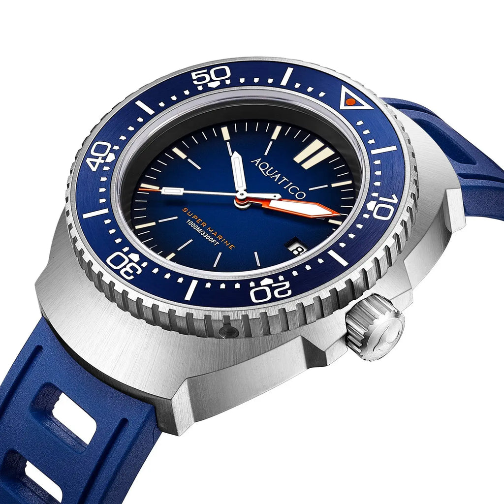 Super Marine dive watch blue dial (PT5000)(Launch Special) aquaticowatchshop