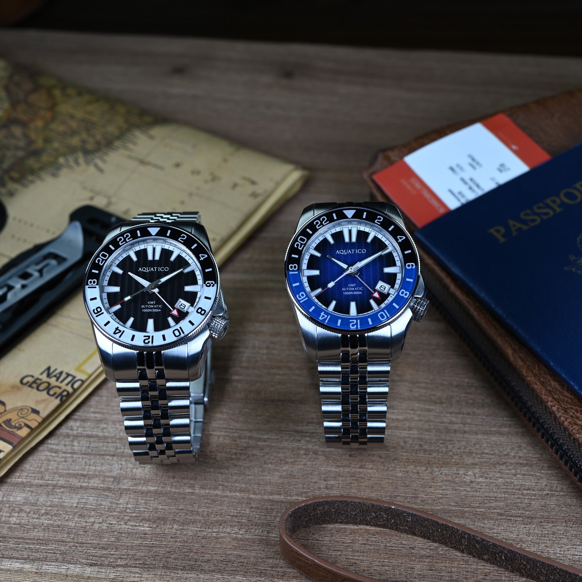 Aquatico automatic GMT dive watches under $1000