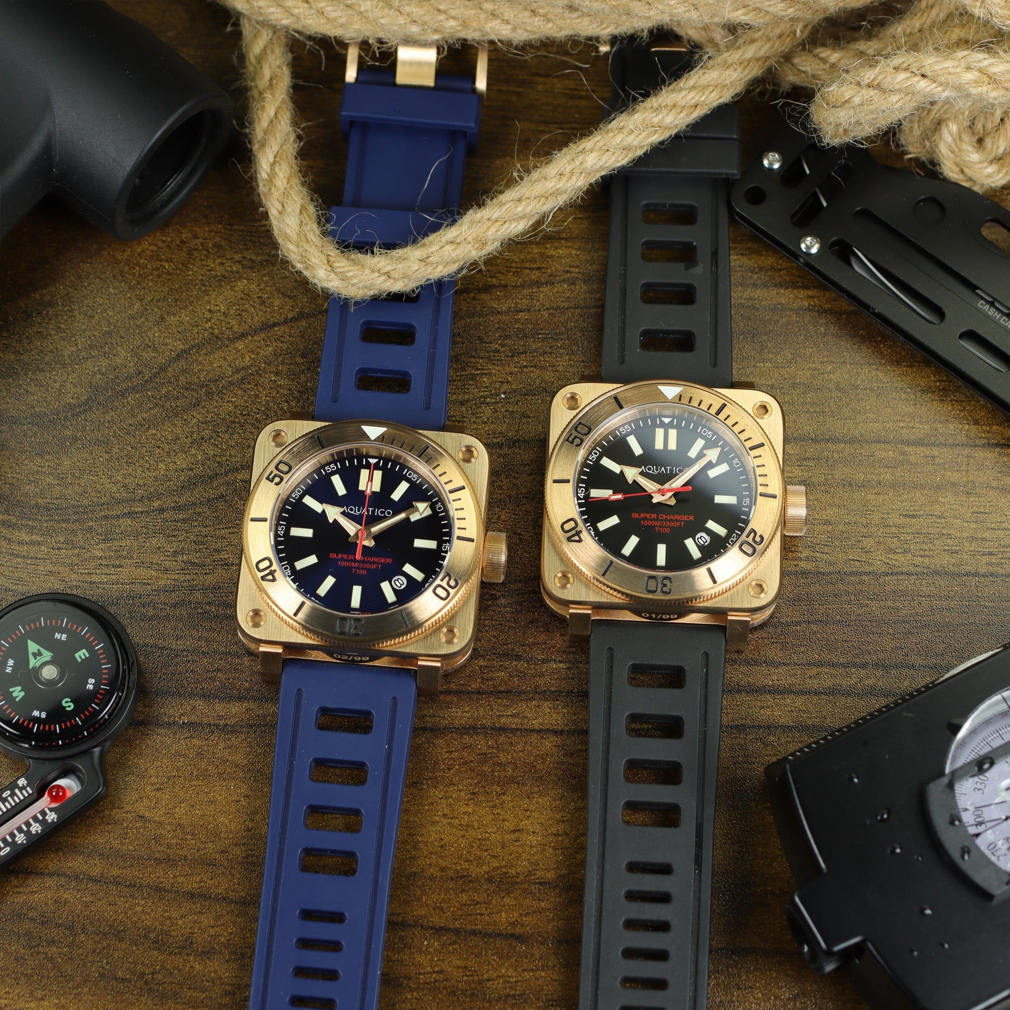 bronze tritium watch 