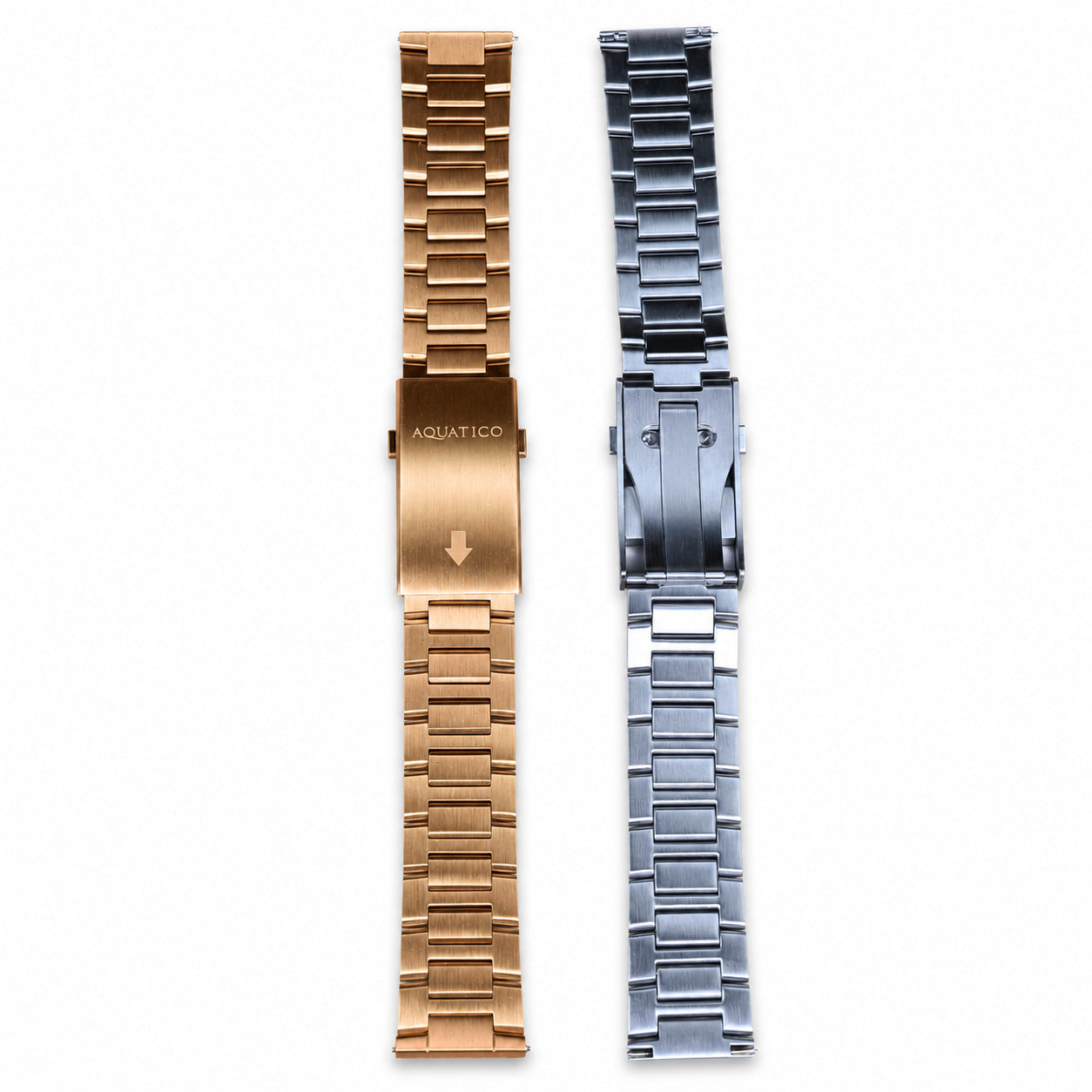 22mm bronze watch bracelet with  Straight Endlink