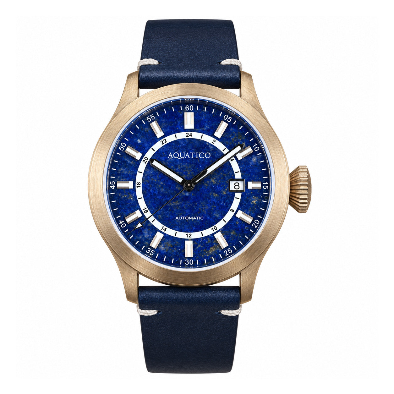 Bronze Lapis Lazuli Dial Automatic Watch | Aquatico – AQUATICO