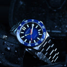 Automatic Blue Tritium Watch for Diving and Everyday Wear