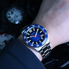Blue Dial Automatic Tritium Dive Watch with Swiss T100 Tubes
