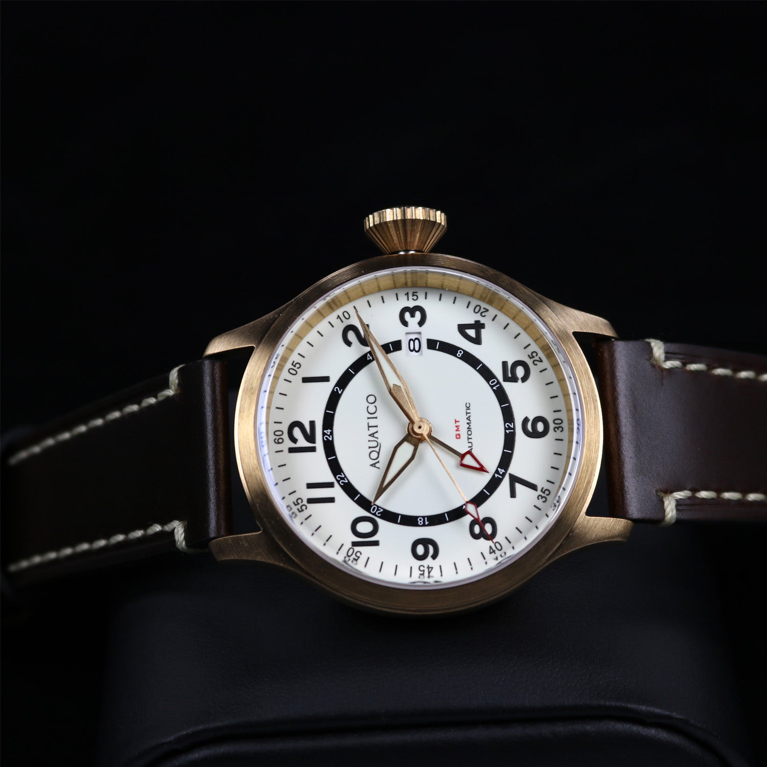 Full Lume Dial Bronze GMT Watch for Sale | Bold & Timeless Design