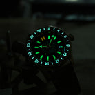 Bronze GMT Watch with Swiss T100 Tritium Tubes