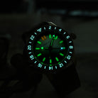 Bronze GMT Watch with Swiss T100 Tritium Tubes