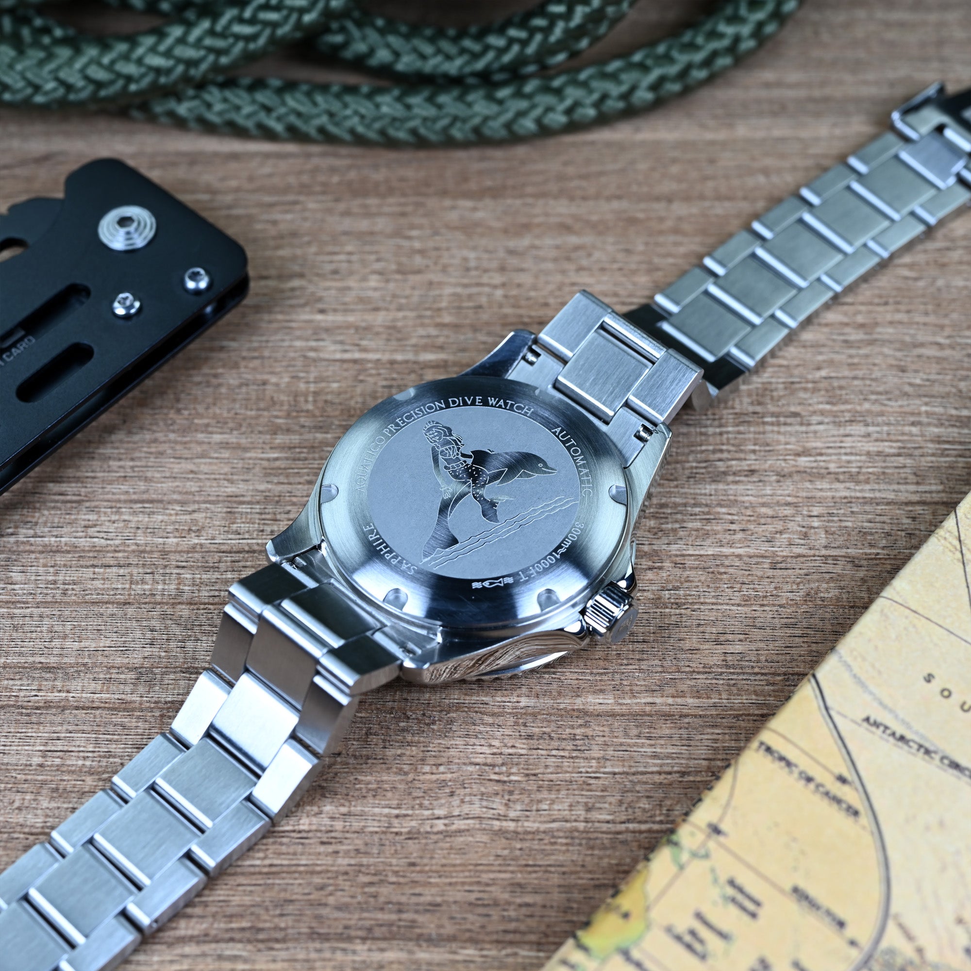 Aquatico Dolphin Orange Dial Watch – AQUATICO