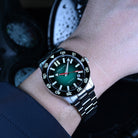 Automatic Green Dial Tritium Watch with Swiss T100 Tubes