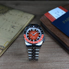 Aquatico Maritime GMT orange dial automatic dive GMT watch
