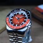 Aquatico Maritime GMT automatic GMT dive watch orange dial