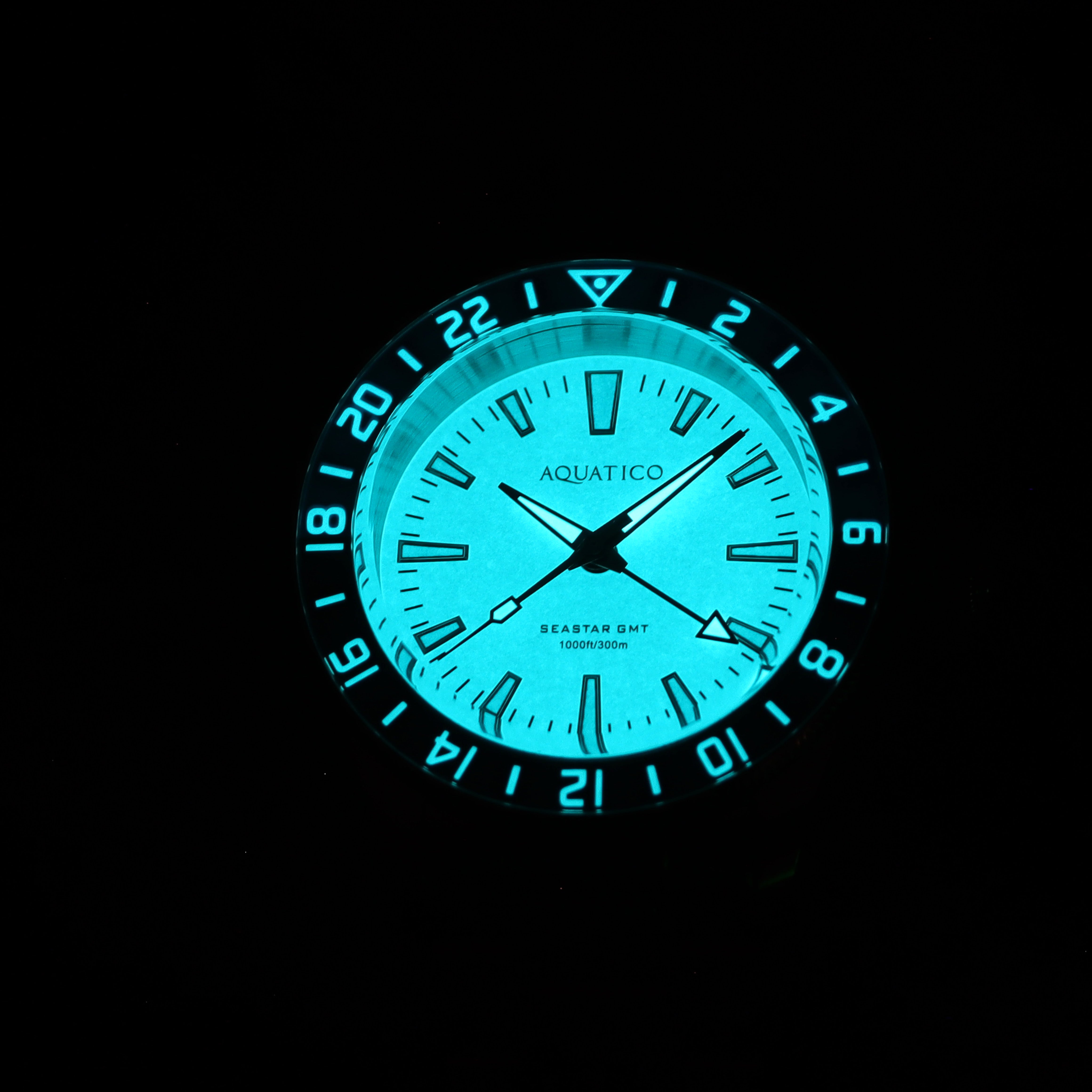 Sea Star GMT Full Lume Dial Pepsi Bezel (No Date) – AQUATICO