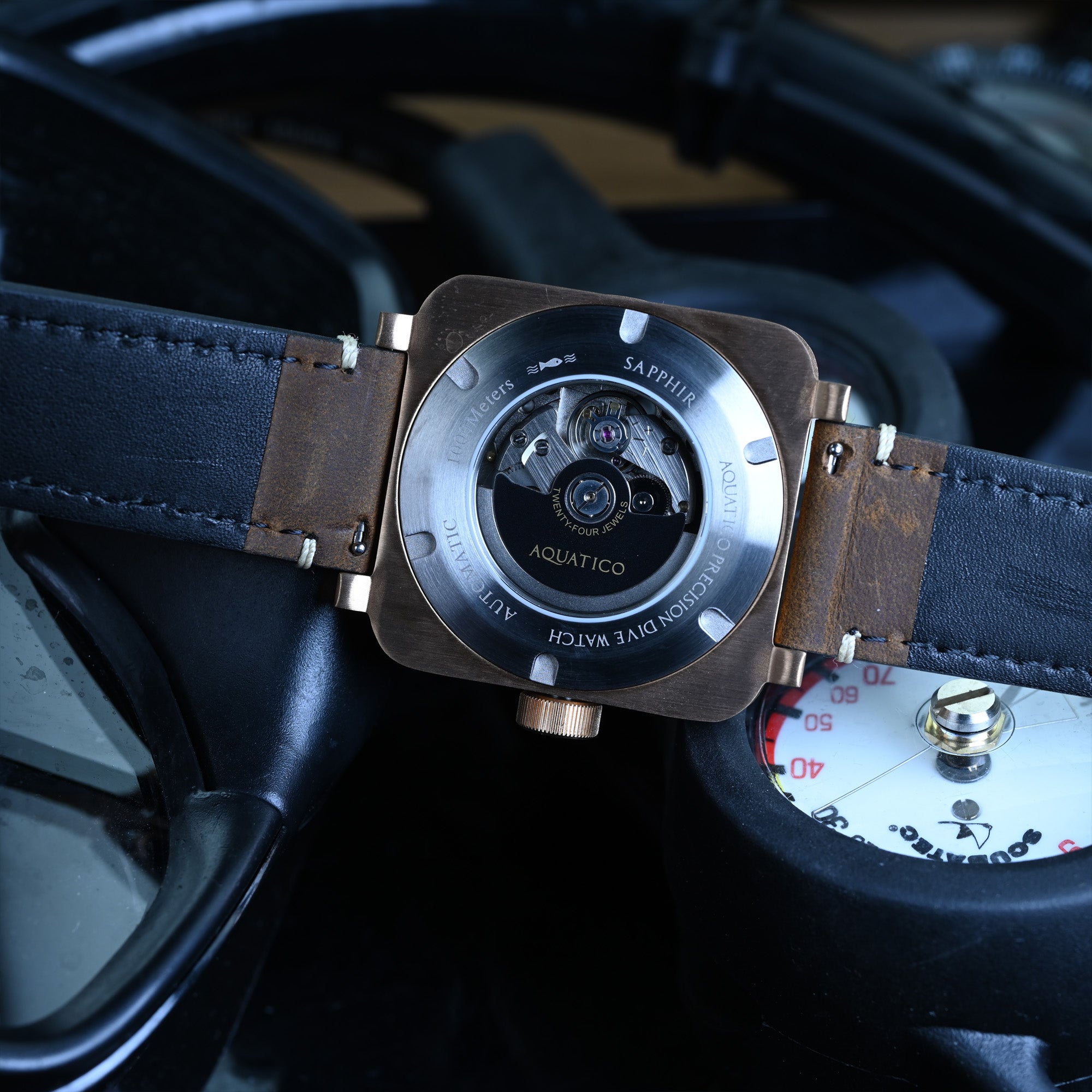 Aquatico Super Charger Bronze Green Dial (NH35) - AQUATICO