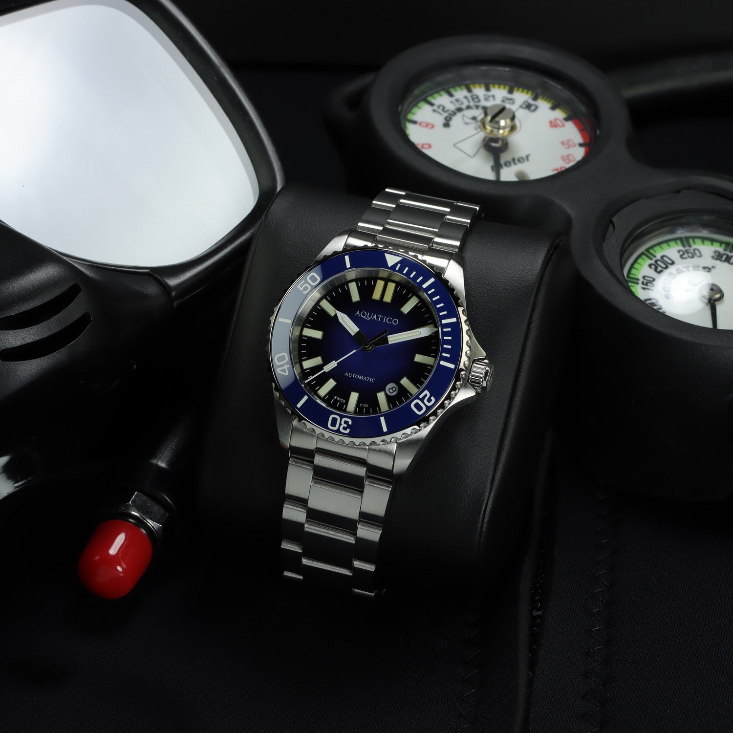 Men's Tritium Watch with Blue Dial