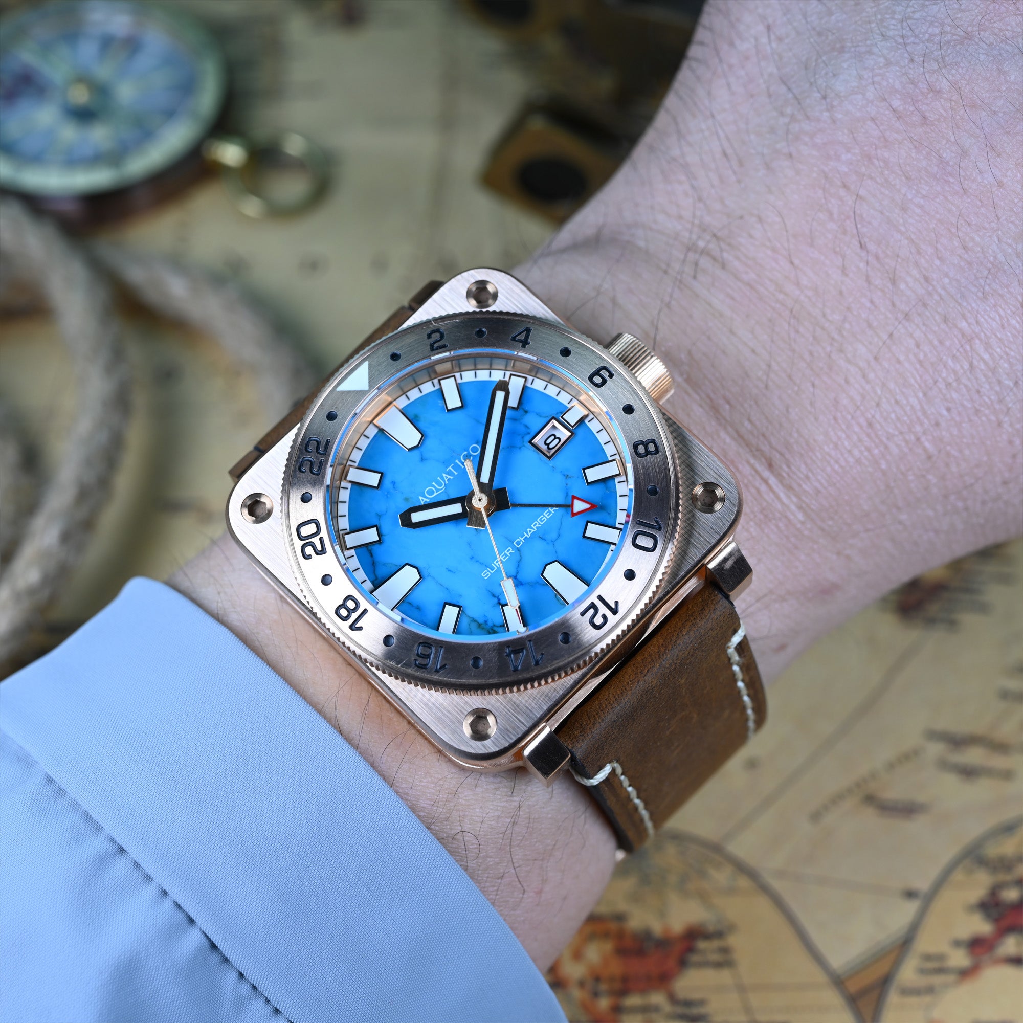 Best Turquoise Stone Dial Watch for Sale – Luxury Automatic