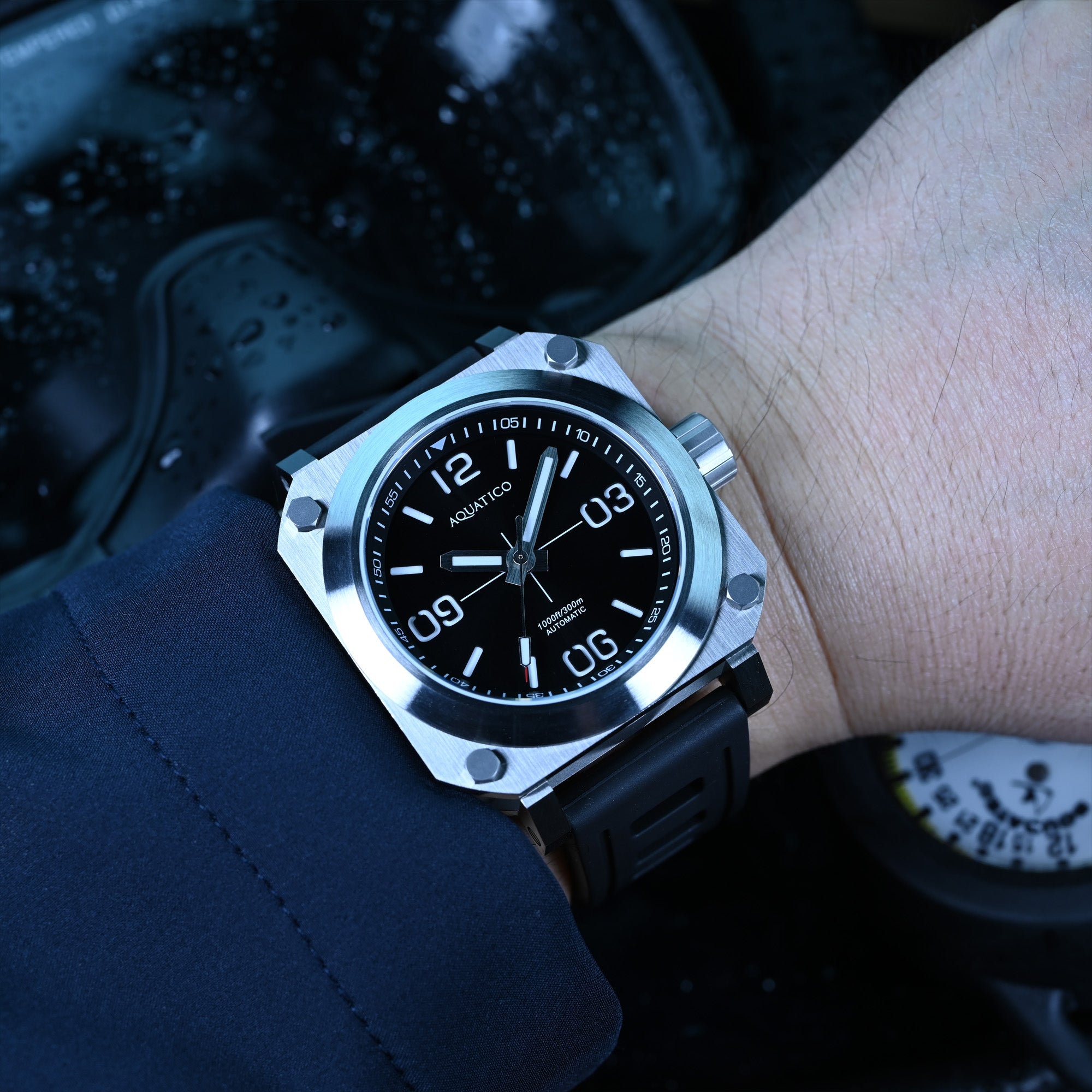 automatic square watch for men