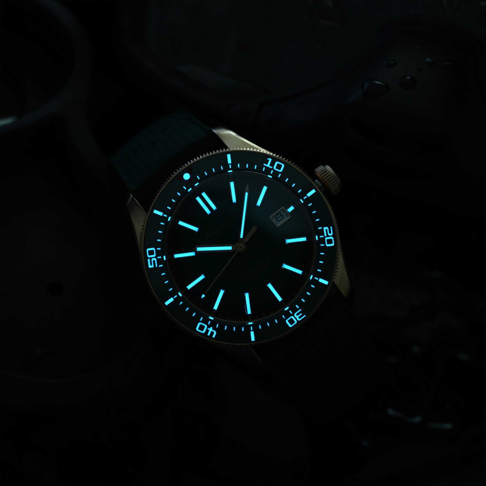 Best Bronze Dive Watch Blue Dial for Sale | Aquatico – AQUATICO